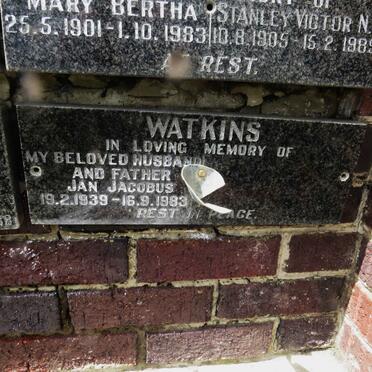 WATKINS Jan Jacobus 1939-1983