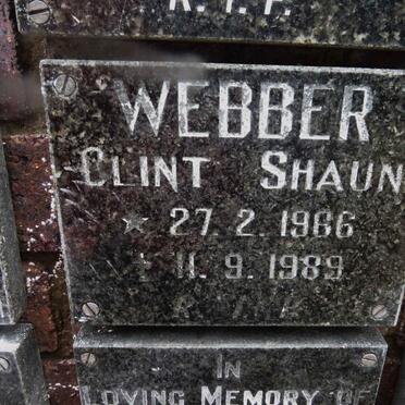 WEBBER Clint Shaun 1966-1989