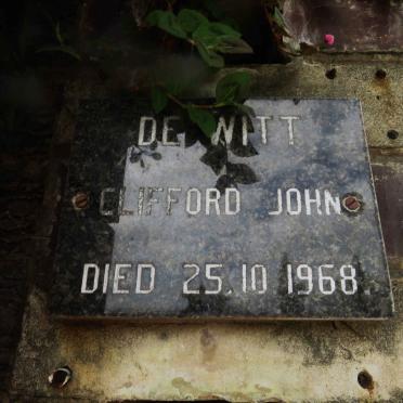 WITT Clifford John, de -1968