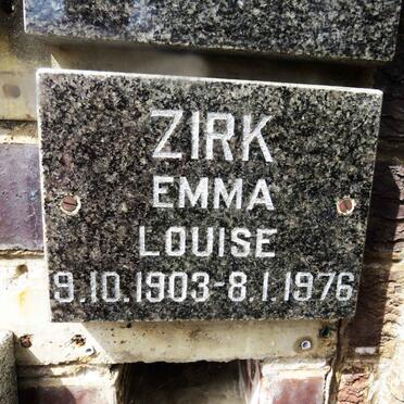 ZIRK Emma Louise 1903-1976