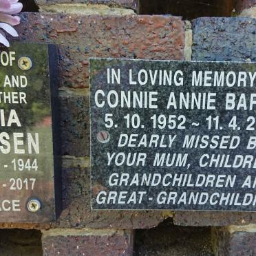 BARNES Connie Annie 1952-2015