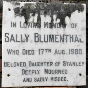 BLUMENTHAL Sally -1980