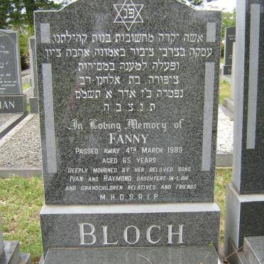 BLOCH Fanny -1989 