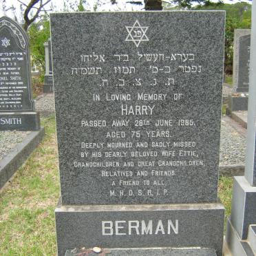 BERMAN Harry -1985 