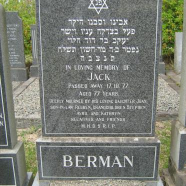 BERMAN Jack -1977