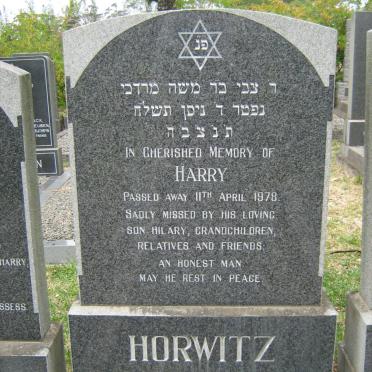 HORWITZ Harry -1978