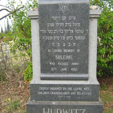 HURWITZ Shleime -1965