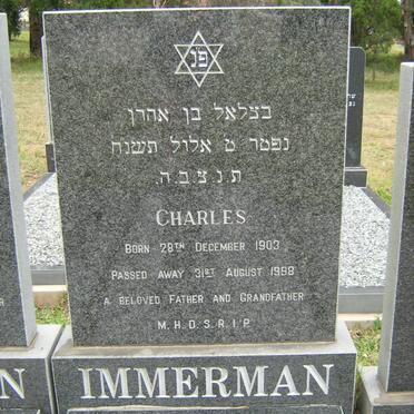 IMMERMAN Charles 1903-1998