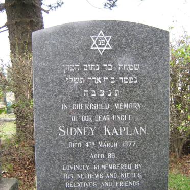 KAPLAN Sidney -1977 