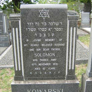 KOWARSKI Solomon -1975