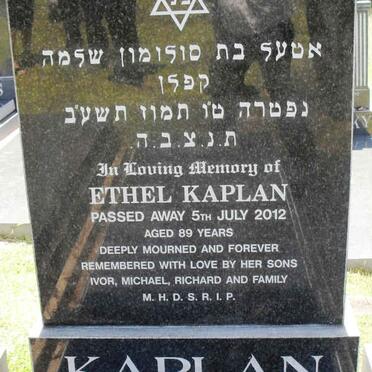 KAPLAN Ethel -2012