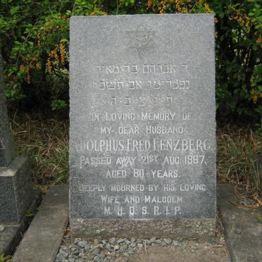 LENZBERG Adolphus Fred -1967