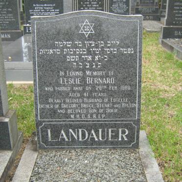 LANDAUER Leslie Bernard -1980