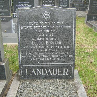 LANDAUER Leslie Bernard -1980