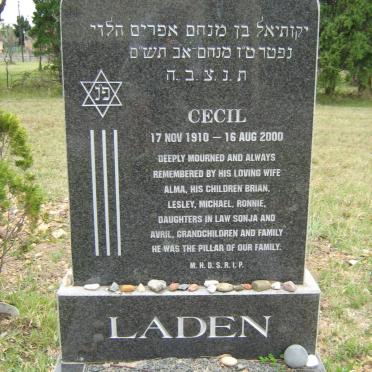 LADEN Cecil 1910-2009 &amp; Alma 1922-2018 