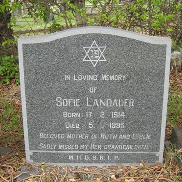 LANDAUER Sofie 1914-1995