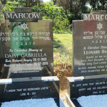 MARCOW Leonard Harry 1916-2001 &amp; Daisy Gabriella 1922-2015