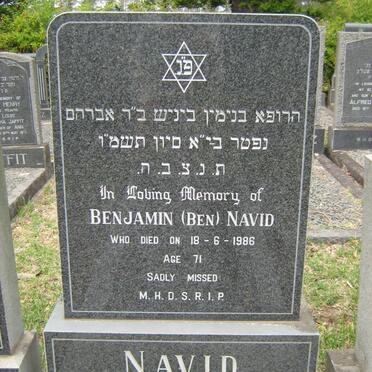 NAVID Benjamin -1986 