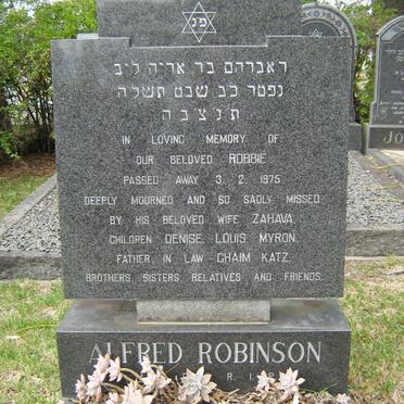 ROBINSON Alfred -1975
