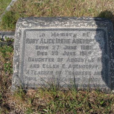 ADENDORFF Ruby Alice Irene 1886-1969