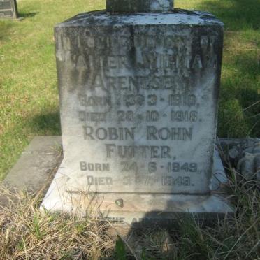 ARENTSEN Walter William 1916-1918 :: FUTTER Robin Rohn 1949-1949