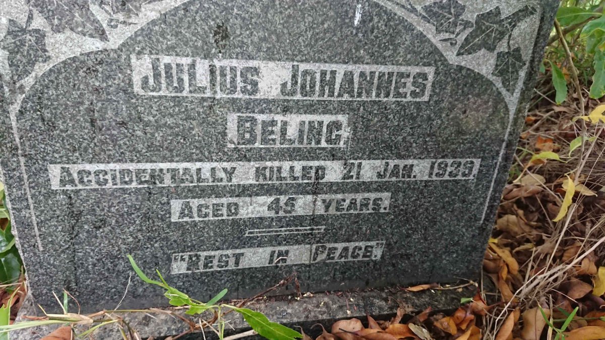 BELING Julius Johannes -1939