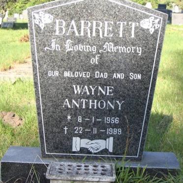 BARRETT Wayne Anthony 1956-1989