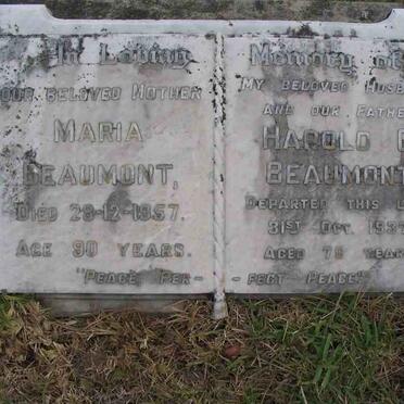 BEAUMONT Harold G. -1937 &amp; Maria -1957