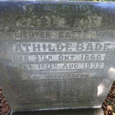 BADE Mathilde 1860-1932