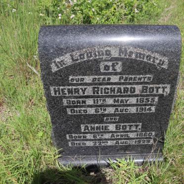 BOTT Henry Richard 1855-1914 &amp; Annie 1860-1929