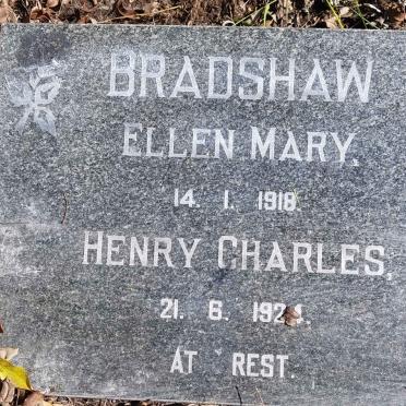 BRADSHAW Henry Charles  -1924 &amp; Ellen Mary  -1918