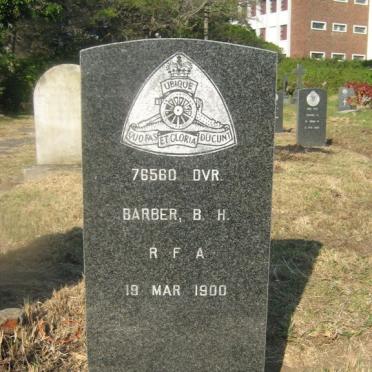 BARBER B.H. -1900