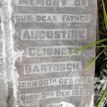 BARTOSCH Augustine Clignett 1906-1952 &amp; Janet Haig 1902-1946