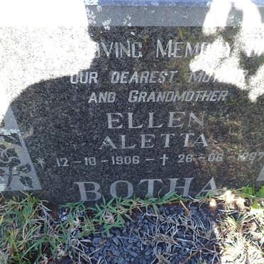 BOTHA Ellen Aletta 1906-1987