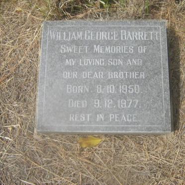 BARRETT William George 1950-1977