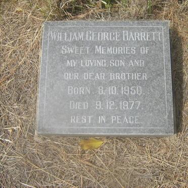 BARRETT William George 1950-1977