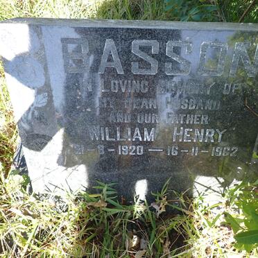 BASSON William Henry 1920-1962