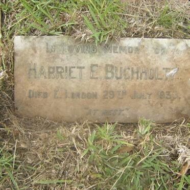 BUCHHOLTZ Harriet E. -193?