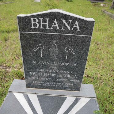 BHANA Joseph Harry 1928-1997 &amp; Doreen 1932-2017
