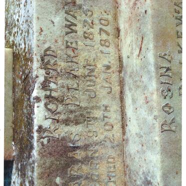 BLAKEWAY Richard Harais 1825-1870