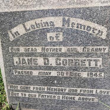 CORBETT Jane D. -1945