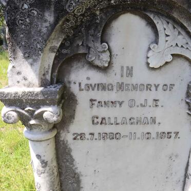 CALLAGHAN Fanny O.J.E. 1880-1957