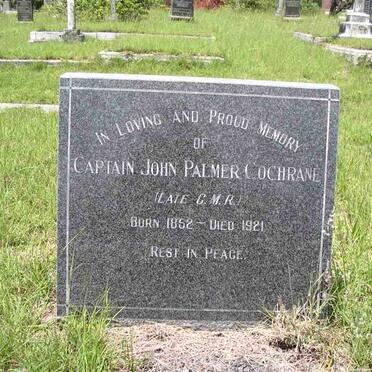 COCHRANE John Palmer  1852-1921