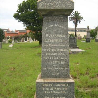 CAMPBELL Alexander 1847-1910 :: CAMPBELL Thomas 1856-1912