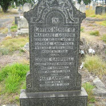 CAMPBELL Margaret Gordon -1918 :: CAMPBELL George -1932 &amp; Mary -1935