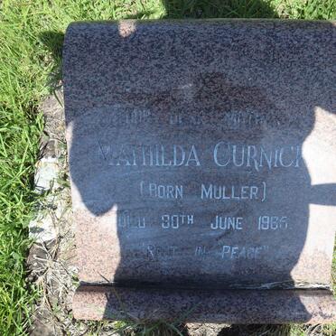 CURNICK Mathilda nee MULLER -1965
