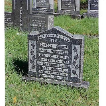 CAMPBELL Gordon James 1891-1944 &amp; Gertrude Louisa Ellen MAHLER 1891-1945