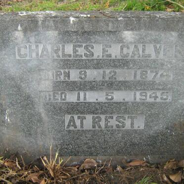 CALVERT Charles E. 1874-1945
