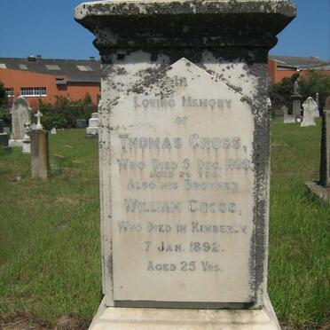CROSS Thomas -1899 :: CROSS William -1892