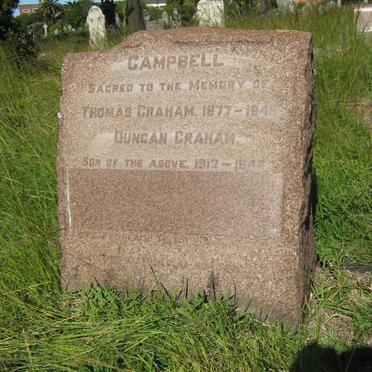 CAMPBELL Thomas Graham 1877-1946 :: CAMPBELL Duncan Graham 1912-1944